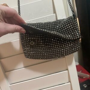 Elegant Black and Silver Women's Bag